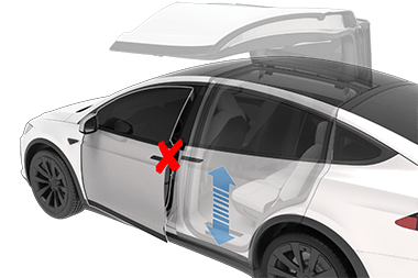 Tesla model x with deals falcon doors